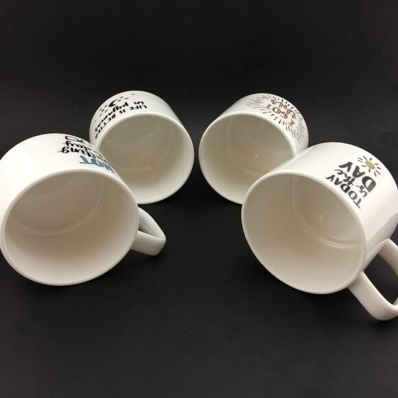 4 Stacking Mood Coffee Tea Mugs by Indigo - Picture 8 of 10